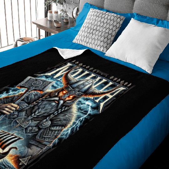 Valhalla Warrior 2 Baby Blankets