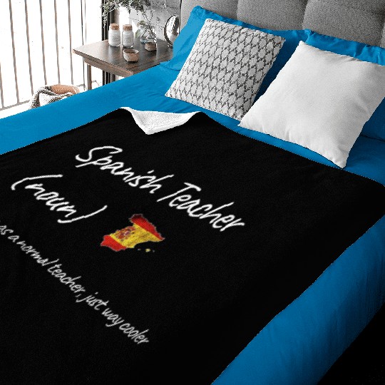 Spanish Teacher Same As Normal Teacher Cooler Baby Blankets