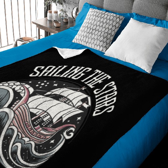 Sailing The Stars Baby Blankets