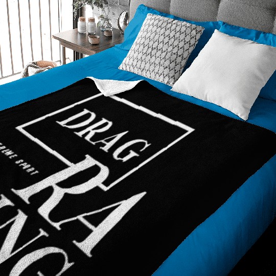 Extreme Sport Drag Racing Baby Blankets