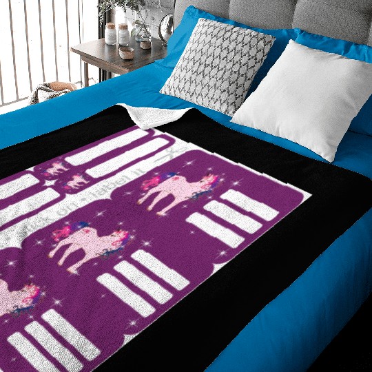 DIY Sticker Set - Fantasy Unicorn Purple - 9 Baby Blankets