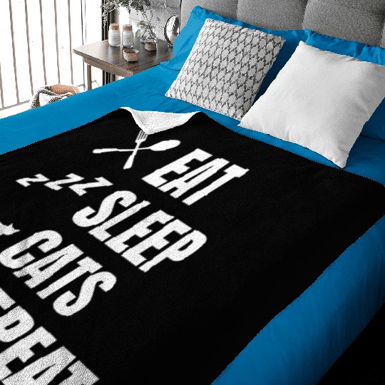 Cat Owner Daily Routine Baby Blankets