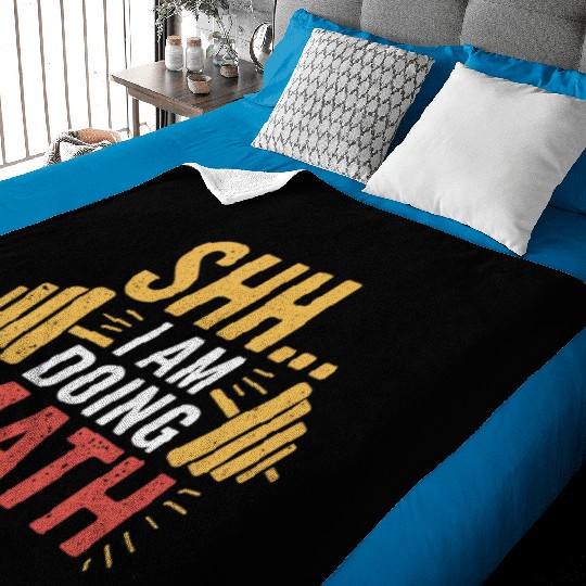 Funny Gym Workout Baby Blankets – Shh… I Am Doing Math.