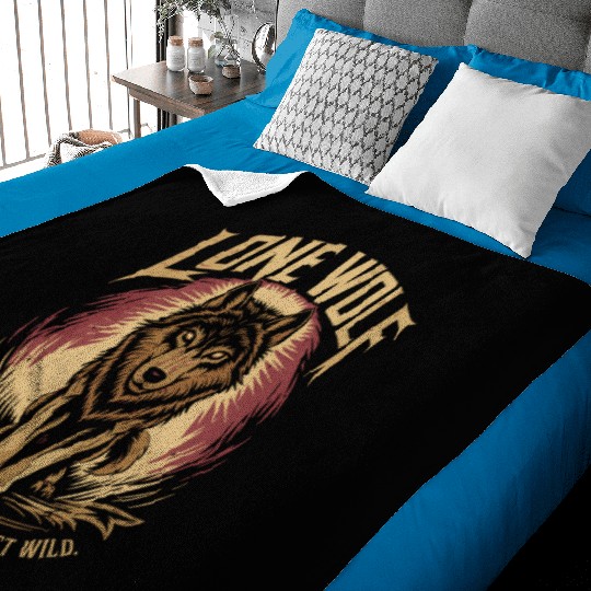 Lone Wolf - No Pack, No Chains, Just Wild Baby Blankets