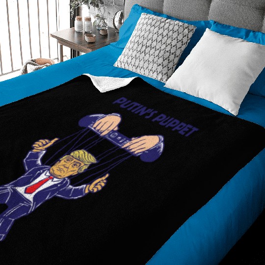 Putin's Puppet Trump Is A Russian Asset Political Baby Blankets