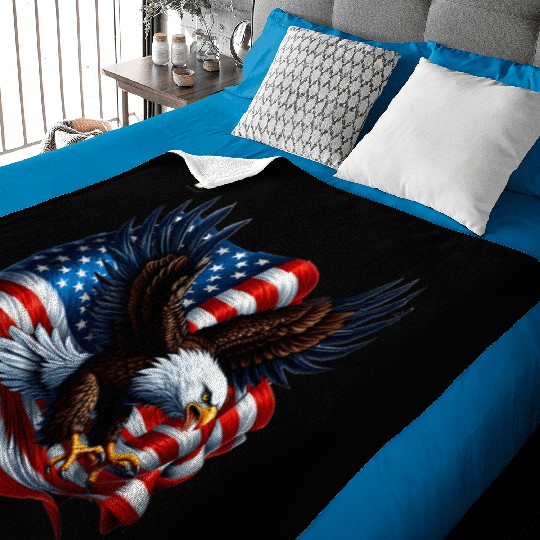 ROYAL DESIGN|| FLAGE OF AMERICA||Baby Blankets, Baby Blankets