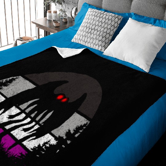 Retro ACE Mothman Asexual Pride Point pleasant Cry Baby Blankets