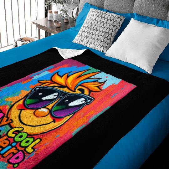 Stay Cool, Stay Weird Baby Blankets