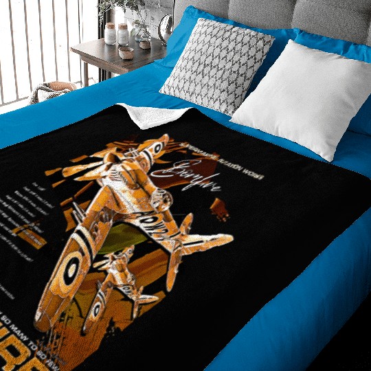 Spitfire Legend: WWII Icon in Flight Baby Blankets