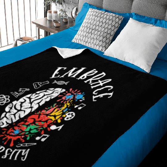Embrace Neurodiversity Brain Embrace ADHD Autism Baby Blankets