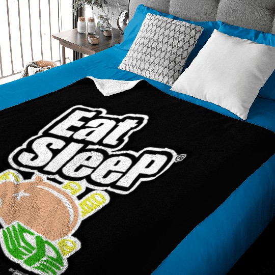 EAT SLEEP MONEY Baby Blankets