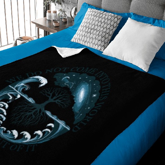 Cosmic Tree of Life Alan Watts Quote Design Baby Blankets