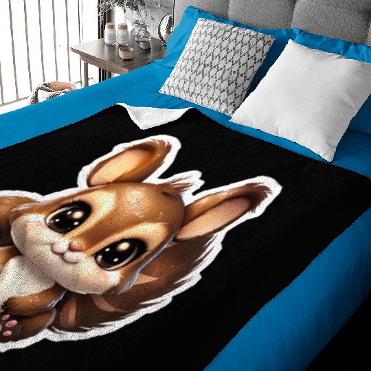 Kawaii Squirrel Baby Blankets