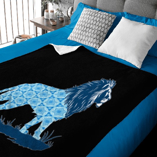 Star of David Pattern 2 Lion of Judah Baby Blankets