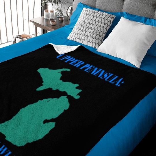 Michigan Upper Peninsula: 90% Trees, 10% Wifi Baby Blankets