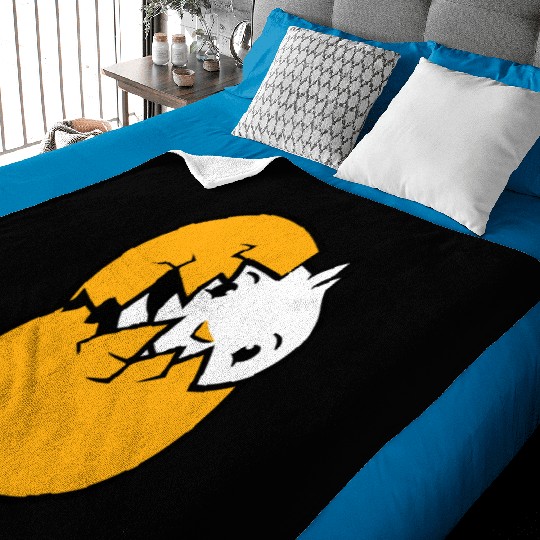 Bird Duck Hatches Egg Easter Easter Egg Baby Child Baby Blankets