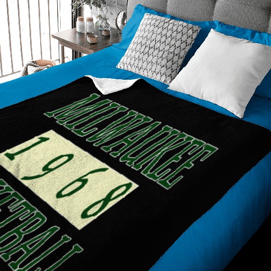 Milwaukee Basketball 1968 Classic Baby Blankets