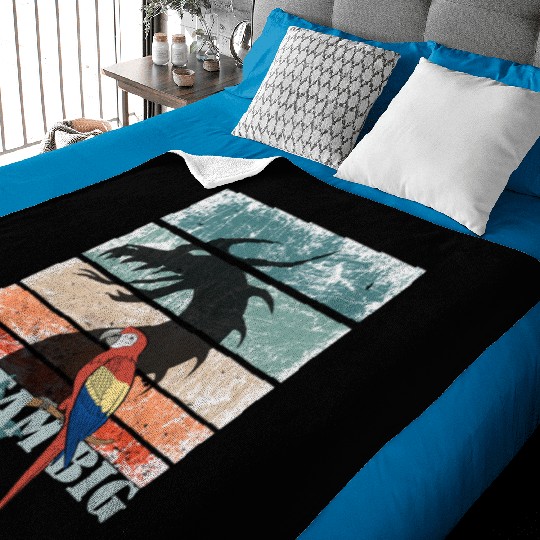Scream Big Parrot Dragon Fusion Baby Blankets