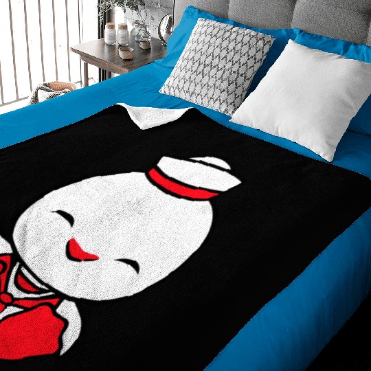 Duck sailor sailor hat waving happily fisherman Baby Blankets