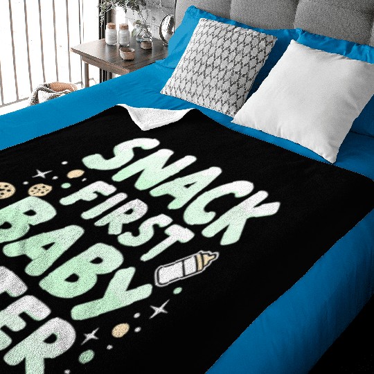 Pregnancy Cravings Funny Maternity Food Baby Bump Baby Blankets