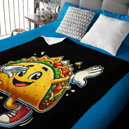 Dabbing Taco Cinco de Mayo Mexican Food Baby Blankets