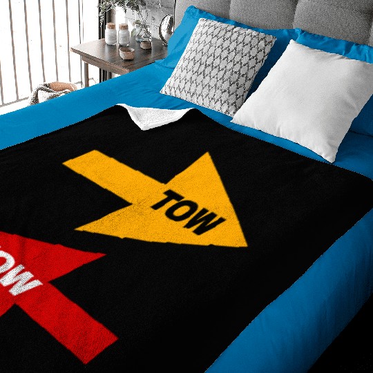 tow arrow stickers red yellow to vehicles racecar Baby Blankets