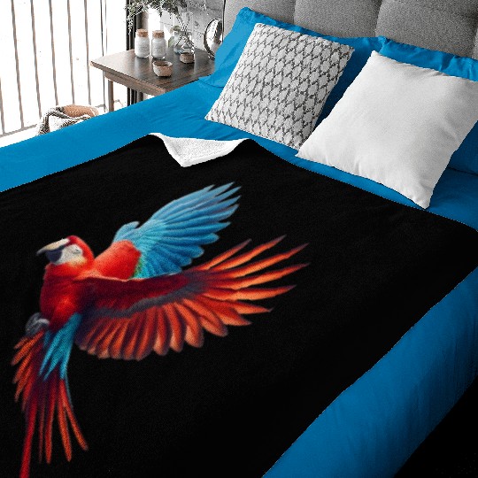 macaw parrot Baby Blankets