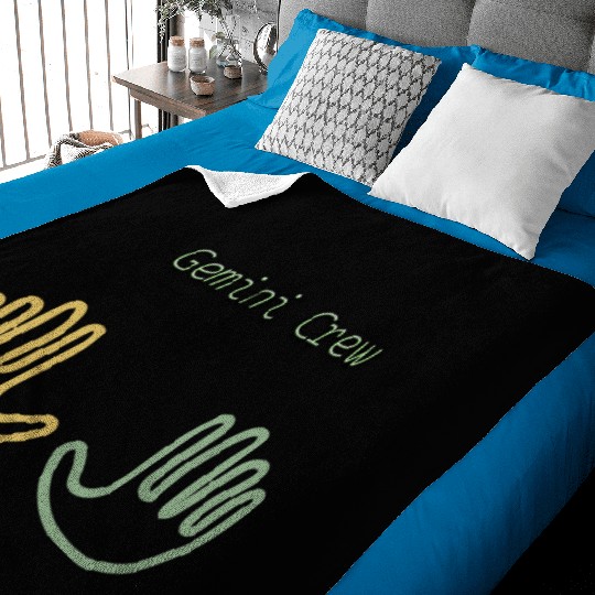 New, Original Gemini Symbol Baby Blankets