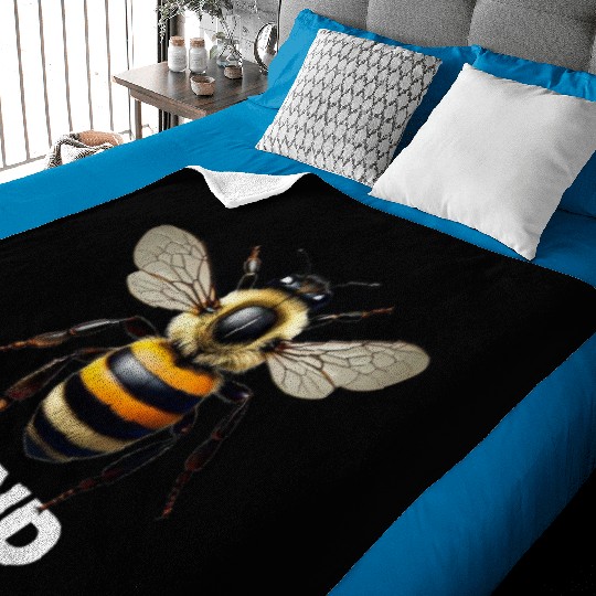 Bumble bee kind cute birthday present Baby Blankets