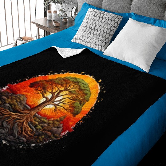 Tree of Life Long Baby Blankets