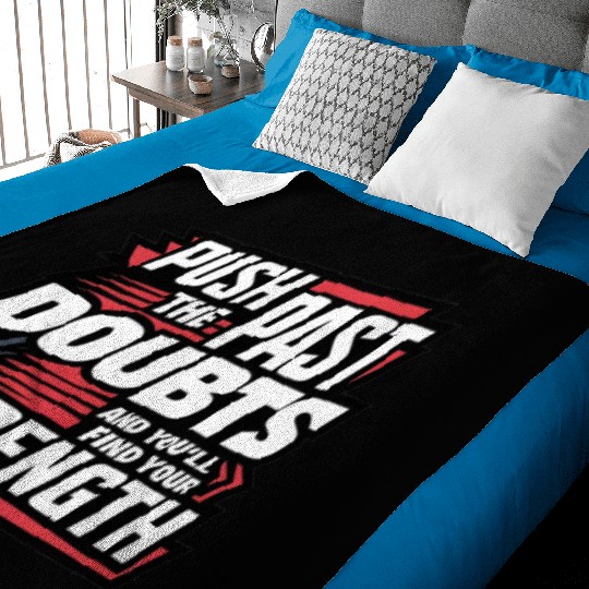 Self Growth Mindset Motivation Inner Strength Baby Blankets