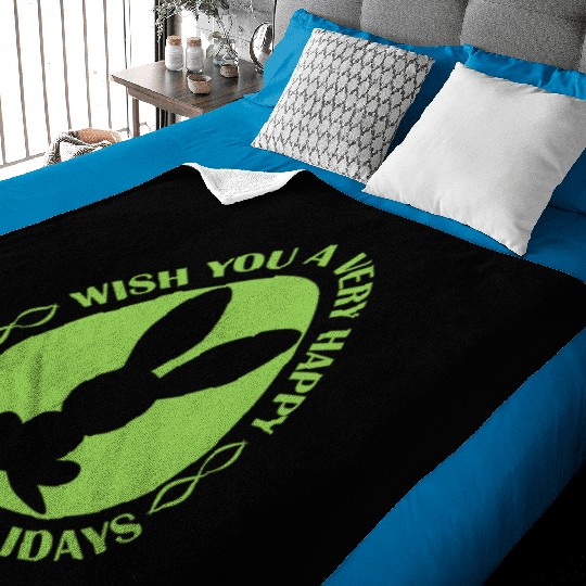 WISH YOU A VERY HAPPY EASTER HOLIDAYS Baby Blankets
