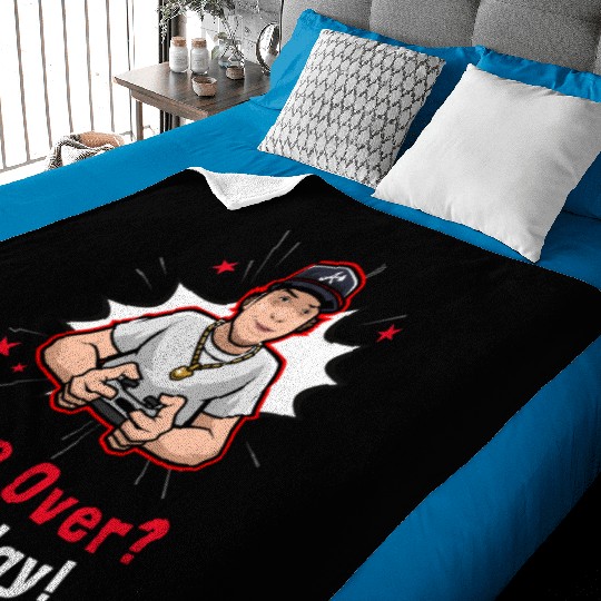 Game Over? Not Today Gamer Baby Blankets