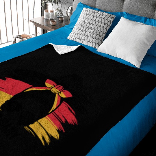 Stylish Germany Pride with Bandana and Sunglasses Baby Blankets