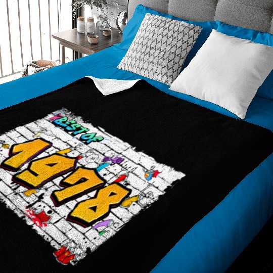 Retro Classic 1978 Graffiti – 47 Years of Baby Blankets