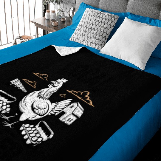 Local Egg Dealer Easter Holiday Easter Egg Hunt Baby Blankets