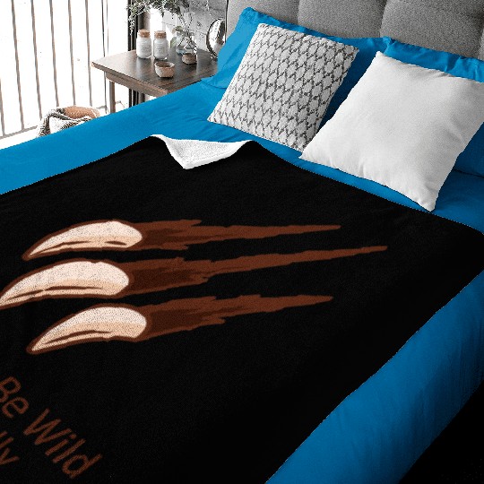 Born to Be Wild – But Cuddly Cuddles with Claws Baby Blankets