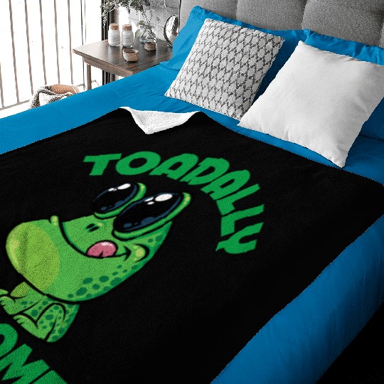 Toadally Awesome Happy Cartoon Toad Baby Blankets