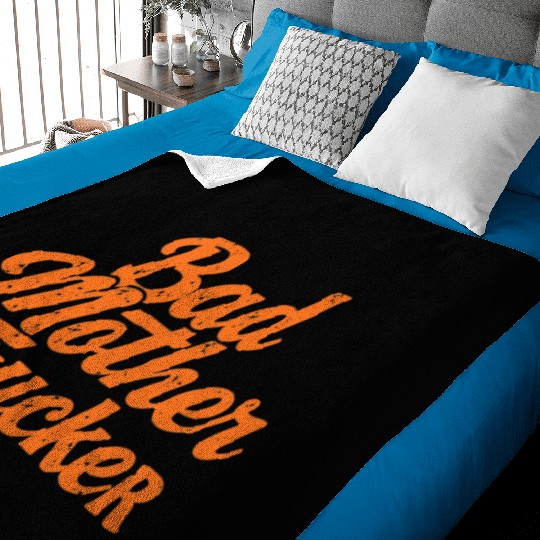 pulp fiction-"Bad motherTrucker" Baby Blankets
