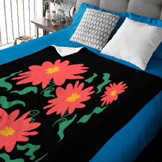 Boho Summer Flower Nature Lover Floral Wildflower Baby Blankets