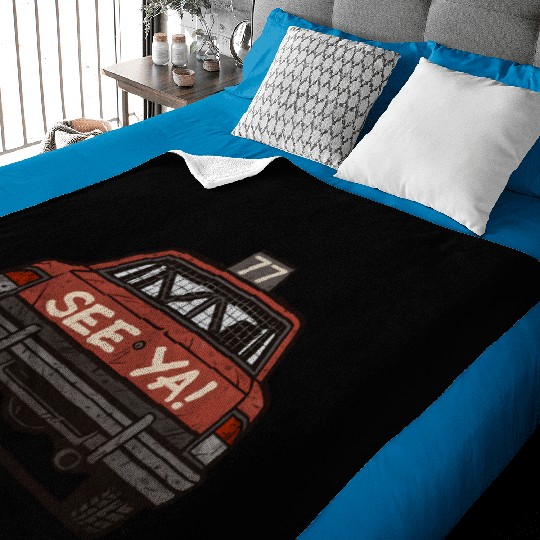 See-Ya! Demolition Derby Driver Racing Wreckfest Baby Blankets