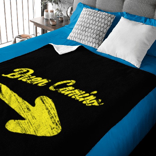 Way of St. James buen camino yellow arrow Baby Blankets