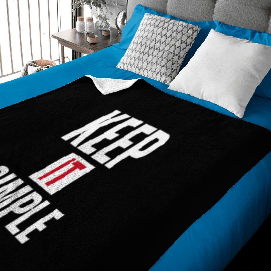 Keep It Simple – Minimalist Quote Baby Blankets