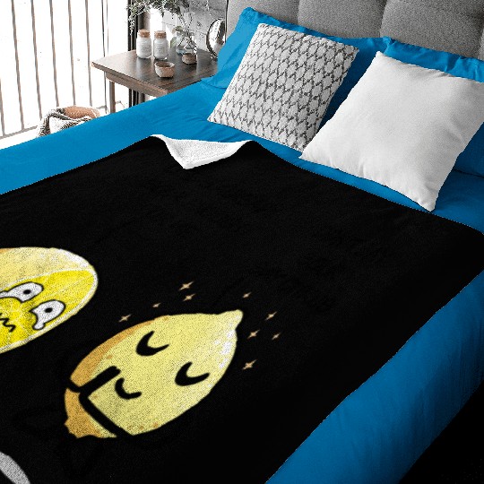 Be positive lemon Baby Blankets