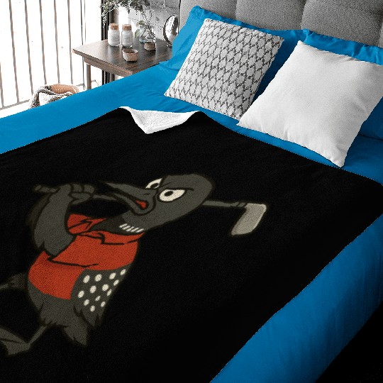 Angry Golf Loon Baby Blankets