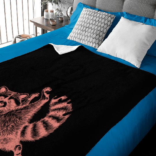 Stay Trashy Raccoon – Funny Meme Baby Blankets