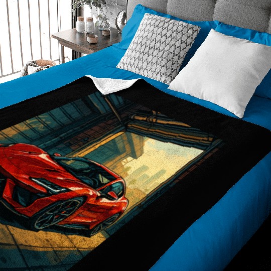 Street Legend - GTA Style Supercar Art Baby Blankets