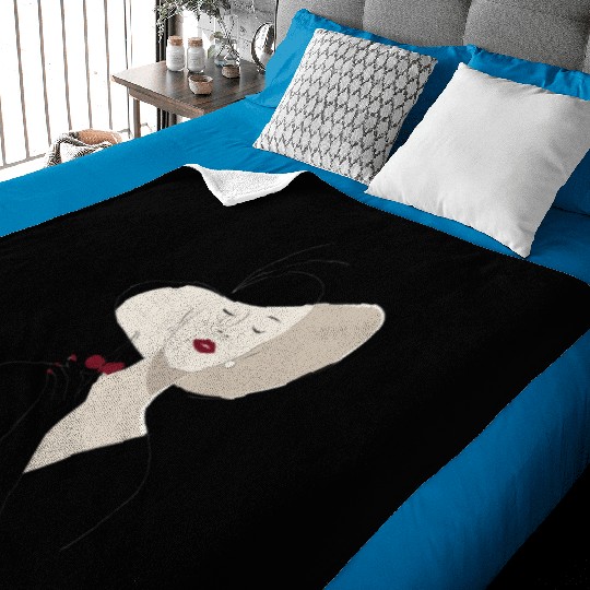 Cherry Wine Elegance Baby Blankets