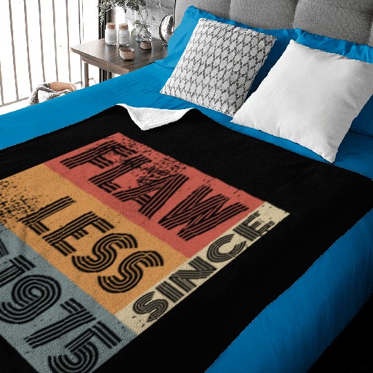 50th birthday Flawless since 07/1975 Baby Blankets