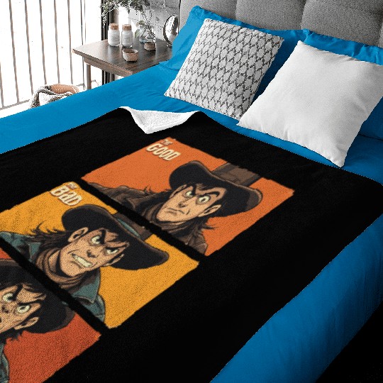 The Good The Bad The Ugly Cowboy Art Baby Blankets